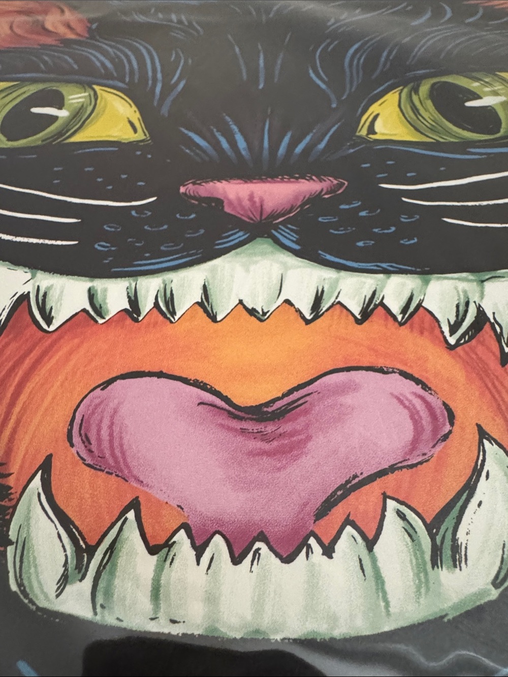 12 Halloween Traditional Tattoo Art Cat Placemats